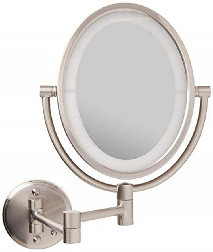 HL9515NLD LED Lighted Wall Mount Mirror, 10X-1X, Direct Wire