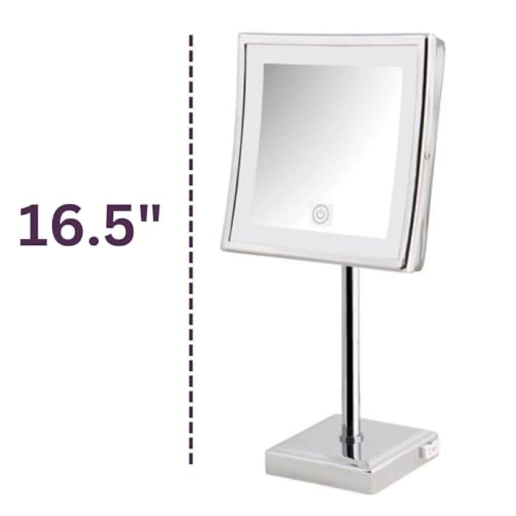 8” x 8” LED lighted Mirror w/Variable Light