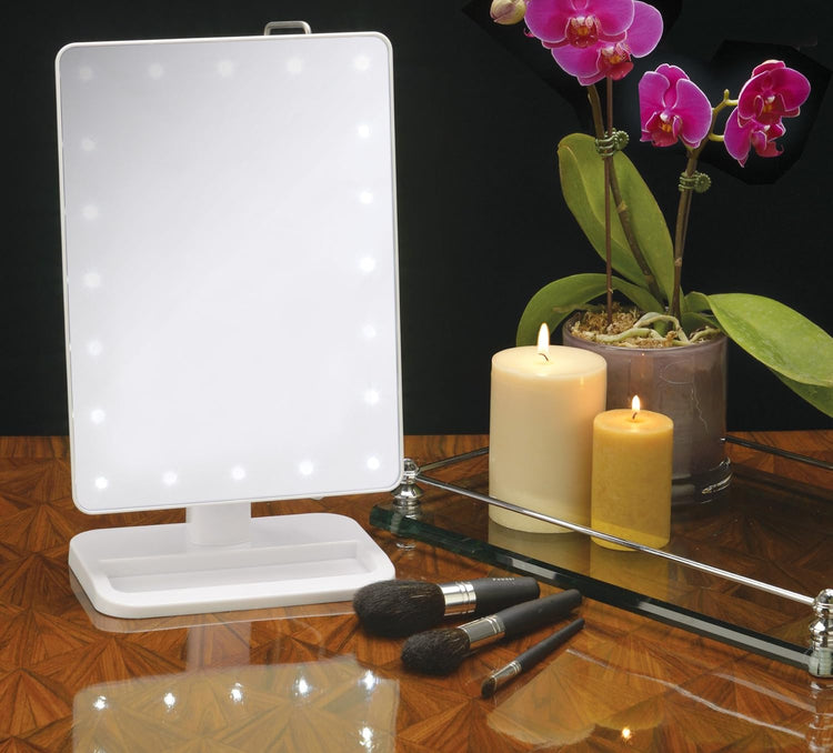 LED Lighted Battery Operated Makeup Mirror