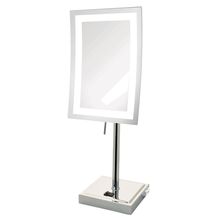 6.5" x 9" 5X LED Lighted Mirror