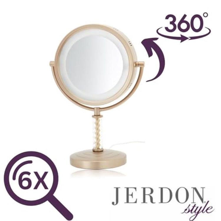8" 6X-1X Lighted Mirror
