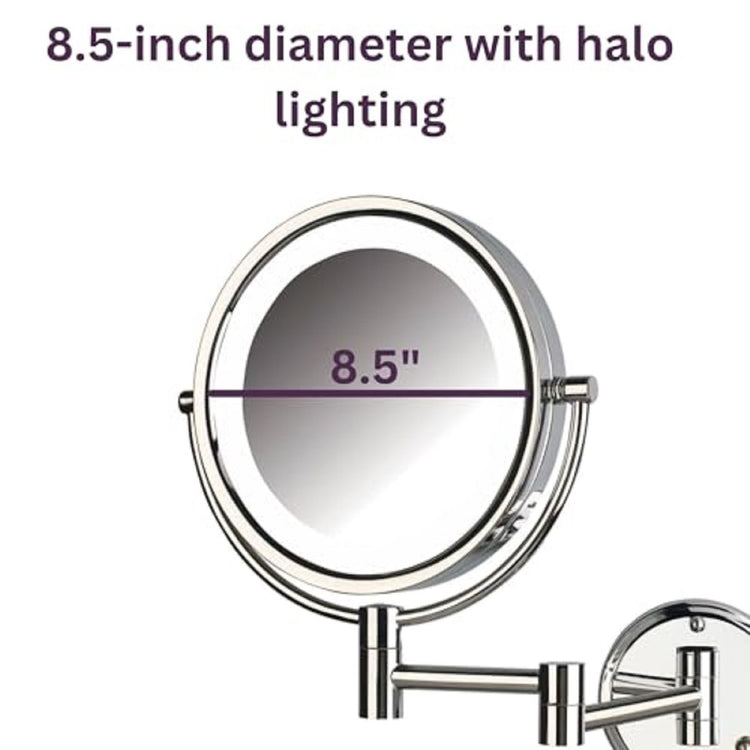 8.5" 8X-1X LED Lighted Mirror