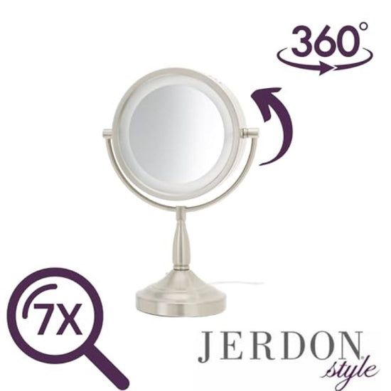 Jerdon 10x lighted makeup mirror new arrivals