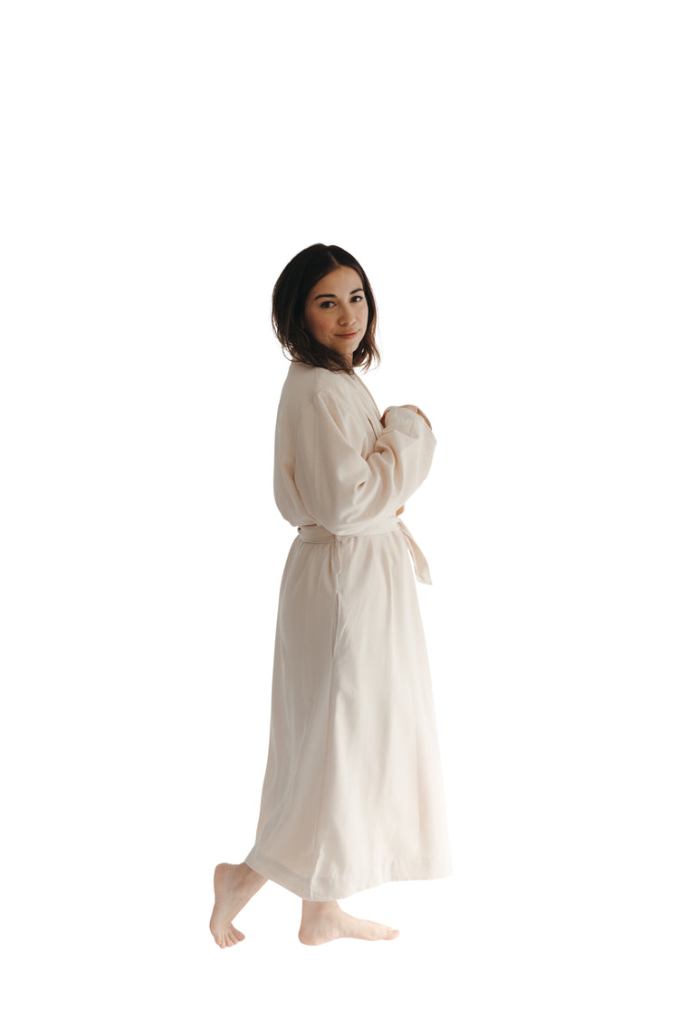 Natural Twill Double Layer Robe